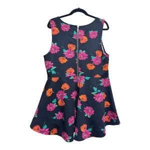 Torrid Black Floral High Low Top, Size 1x, Women's